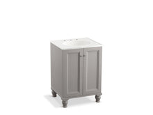 Load image into Gallery viewer, KOHLER K-99513-LG-1WT Damask 24&quot; bathroom vanity cabinet with furniture legs and 2 doors
