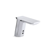 Load image into Gallery viewer, KOHLER K-13468-CP Geometric Touchless faucet with Insight technology and temperature mixer, AC-powered
