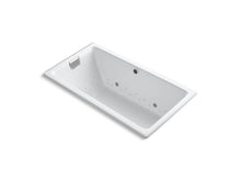Load image into Gallery viewer, KOHLER K-856-GCBN-0 Tea-for-Two 66&quot; x 36&quot; drop-in BubbleMassage air bath with Vibrant Brushed Nickel airjet finish and chromatherapy lights

