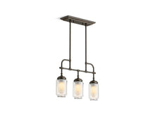 Load image into Gallery viewer, KOHLER 22658-CH03-BZL Artifacts Three-Light Linear in Oil Rubbed Bronze
