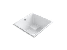 Load image into Gallery viewer, KOHLER 1968-W1-0 Underscore Cube 48&quot; X 48&quot; Cube Drop-In Bath With Bask(R) Heated Surface And Center Drain in White
