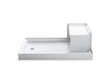 Load image into Gallery viewer, KOHLER K-1979 Tresham 60&quot; x 36&quot; single threshold left-hand drain shower base with integral right-hand seat
