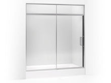 Load image into Gallery viewer, KOHLER 705827-L-SH Lattis Pivot Shower Door With Sliding Steam Transom, 89-1/2&quot; H X 69 - 72&quot; W, With 3/8&quot; Thick Crystal Clear Glass in Bright Silver
