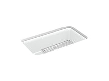 Load image into Gallery viewer, KOHLER 8206-CM6 Cairn 33-1/2&quot; X 18-5/16&quot; X 10-1/8&quot; Neoroc Undermount Single-Bowl Kitchen Sink With Rack in Matte White
