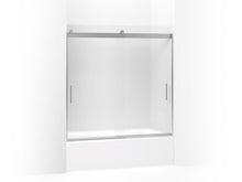 Load image into Gallery viewer, KOHLER K-706001-D3 Levity Sliding bath door, 59-3/4&quot; H x 54 - 57&quot; W, with 1/4&quot; thick Frosted glass
