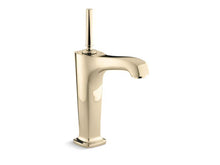 Load image into Gallery viewer, KOHLER 16231-4-AF Margaux Tall Single-Hole Bathroom Sink Faucet With 6-3/8&quot; Spout And Lever Handle in Vibrant French Gold

