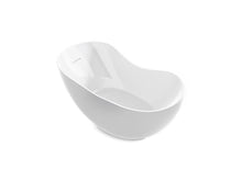 Load image into Gallery viewer, KOHLER 1800-0 Abrazo 66&quot; X 32&quot; Freestanding Bath With Center Toe-Tap Drain in White
