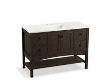 Load image into Gallery viewer, KOHLER K-99557-1WC Marabou 48&quot; bathroom vanity cabinet with 2 doors and 4 drawers
