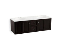 Load image into Gallery viewer, KOHLER K-99524-1WU Damask 60&quot; wall-hung bathroom vanity cabinet with 2 doors and 2 drawers
