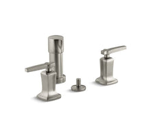 Load image into Gallery viewer, KOHLER K-16238-4 Margaux Vertical spray bidet faucet with lever handles
