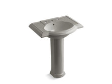Load image into Gallery viewer, KOHLER 2294-8-K4 Devonshire 27&quot; Pedestal Bathroom Sink With 8&quot; Widespread Faucet Holes in Cashmere
