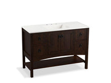Load image into Gallery viewer, KOHLER K-99557-1WB Marabou 48&quot; bathroom vanity cabinet with 2 doors and 4 drawers
