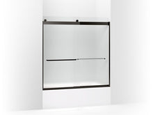 Load image into Gallery viewer, KOHLER K-706006-D3 Levity Sliding bath door, 59-3/4&quot; H x 56-5/8 - 59-5/8&quot; W, with 1/4&quot; thick Frosted glass
