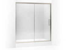 Load image into Gallery viewer, KOHLER 705826-L-BNK Lattis Pivot Shower Door, 76&quot; H X 69 - 72&quot; W, With 3/8&quot; Thick Crystal Clear Glass in Anodized Brushed Nickel
