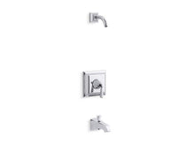 Load image into Gallery viewer, KOHLER TLS461-4S-CP Memoirs Stately Rite-Temp Bath And Shower Trim Set With Lever Handle And Spout, Less Showerhead in Polished Chrome
