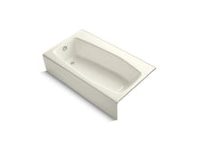 Load image into Gallery viewer, KOHLER 713-96 Villager 60&quot; X 34&quot; Alcove Bath With Left-Hand Drain in Biscuit
