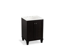 Load image into Gallery viewer, KOHLER K-99513-LG-1WU Damask 24&quot; bathroom vanity cabinet with furniture legs and 2 doors
