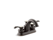 Load image into Gallery viewer, KOHLER 12266-4-2BZ Fairfax Centerset Bathroom Sink Faucet With Lever Handles in Oil-Rubbed Bronze

