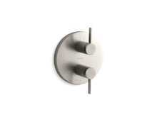 Load image into Gallery viewer, KOHLER T10941-4-BN Stillness Valve Trim With Lever Handles For Stacked Valve, Requires Valve in Vibrant Brushed Nickel
