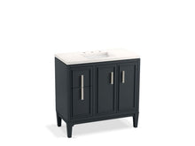 Load image into Gallery viewer, KOHLER K-33545-ASB Southerk 36&quot; bathroom vanity cabinet with sink and quartz top
