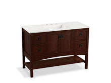 Load image into Gallery viewer, KOHLER K-99557-1WG Marabou 48&quot; bathroom vanity cabinet with 2 doors and 4 drawers

