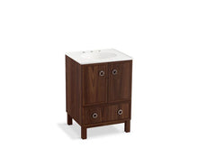 Load image into Gallery viewer, KOHLER K-99501-LG-1WE Jacquard 24&quot; bathroom vanity cabinet with furniture legs, 2 doors and 1 drawer
