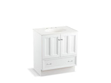 Load image into Gallery viewer, KOHLER K-99516-TK-1WA Damask 30&quot; bathroom vanity cabinet with toe kick, 2 doors and 1 drawer
