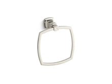 Load image into Gallery viewer, KOHLER 16254-SN Margaux Towel Ring in Vibrant Polished Nickel
