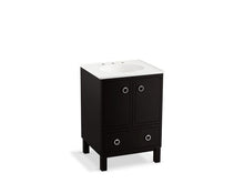 Load image into Gallery viewer, KOHLER K-99501-LG-1WU Jacquard 24&quot; bathroom vanity cabinet with furniture legs, 2 doors and 1 drawer
