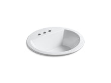 Load image into Gallery viewer, KOHLER K-2714-4 Bryant Round Drop-in bathroom sink with 4&quot; centerset faucet holes
