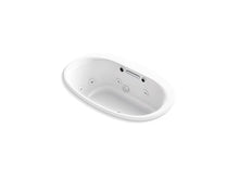 Load image into Gallery viewer, KOHLER K-5714-XHGH Underscore 59-11/16&quot; x 35-5/8&quot; Heated BubbleMassage air bath with whirlpool, center drain
