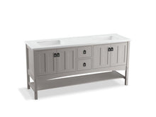 Load image into Gallery viewer, KOHLER K-99560-1WT Marabou 72&quot; bathroom vanity cabinet with 4 doors and 2 drawers
