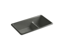 Load image into Gallery viewer, KOHLER K-6625 Iron/Tones 33&quot; x 18-3/4&quot; x 9-5/8&quot; Smart Divide Top-mount/undermount large/medium kitchen sink
