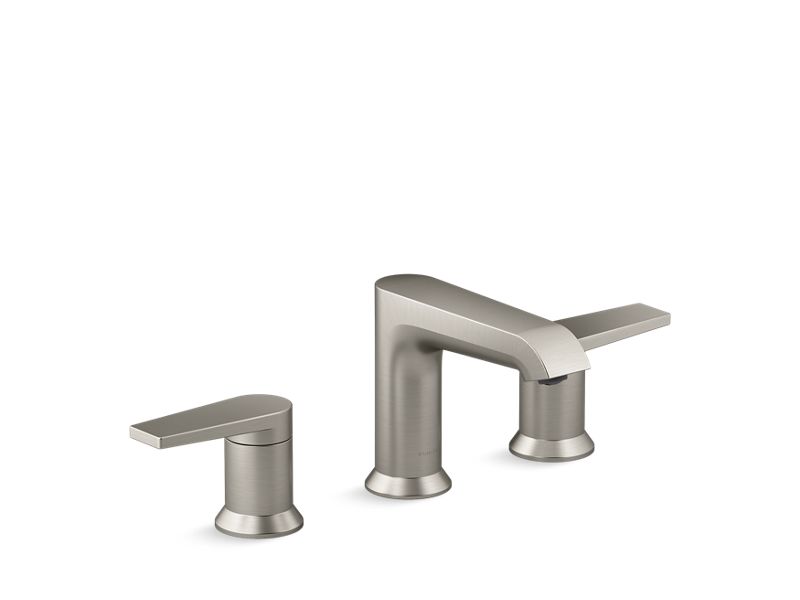 Factory KOHLER 97093-4-BN Hint Bathroom Sink Faucet with Two Lever Handles, Widespread,