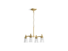 Load image into Gallery viewer, KOHLER K-31758-CH04 Riff 30-9/16&quot; x 23-15/16&quot; four-light chandelier
