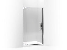 Load image into Gallery viewer, KOHLER 705739-L-SHP Finial Pivot Shower Door, 72-1/4&quot; H X 39-1/4 - 41-3/4&quot; W, With 1/2&quot; Thick Crystal Clear Glass in Bright Polished Silver
