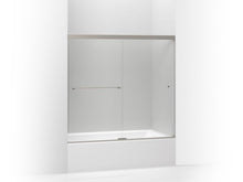 Load image into Gallery viewer, KOHLER K-707000-L Revel Sliding bath door, 55-1/2&quot; H x 56-5/8 - 59-5/8&quot; W, with 1/4&quot; thick Crystal Clear glass
