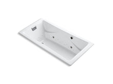 Load image into Gallery viewer, KOHLER K-865-GCCP-0 Tea-for-Two 72&quot; x 36&quot; drop-in BubbleMassage air bath with Polished Chrome airjet finish and chromatherapy lights
