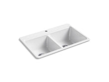 Load image into Gallery viewer, KOHLER K-8679-1A2 Riverby 33&quot; top-mount double-bowl workstation kitchen sink
