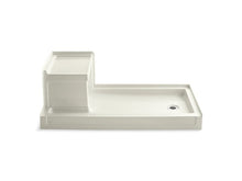 Load image into Gallery viewer, KOHLER K-1976 Tresham 60&quot; x 32&quot; single threshold right-hand drain shower base with integral left-hand seat

