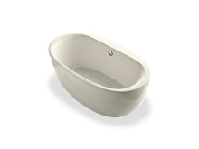 Load image into Gallery viewer, KOHLER 6369-96 Sunstruck 66&quot; X 36&quot; Oval Freestanding Bath With Fluted Shroud And Center Drain in Biscuit
