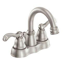 Load image into Gallery viewer, Moen WS84003 Traditional 1.2 GPM Two Handle High Arc Bathroom Faucet in Spot Resist Brushed Nickel

