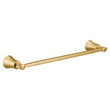 Load image into Gallery viewer, Moen YB0318 Brushed gold 18&quot; towel bar
