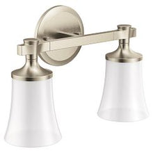 Load image into Gallery viewer, Moen YB0362 Brushed nickel two globe bath light
