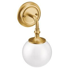 Load image into Gallery viewer, Moen YB0561 Brushed gold one globe bath light
