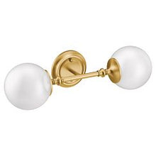 Load image into Gallery viewer, Moen YB0562 Brushed gold two globe bath light

