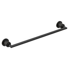 Load image into Gallery viewer, Moen YB0818 Matte black 18&quot; towel bar
