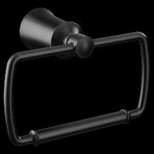 Load image into Gallery viewer, Moen YB2186 Matte black towel ring
