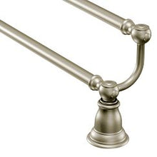 Load image into Gallery viewer, Moen YB5422 Brushed nickel 24&quot; double towel bar
