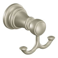 Load image into Gallery viewer, Moen YB8403 Brushed nickel double robe hook
